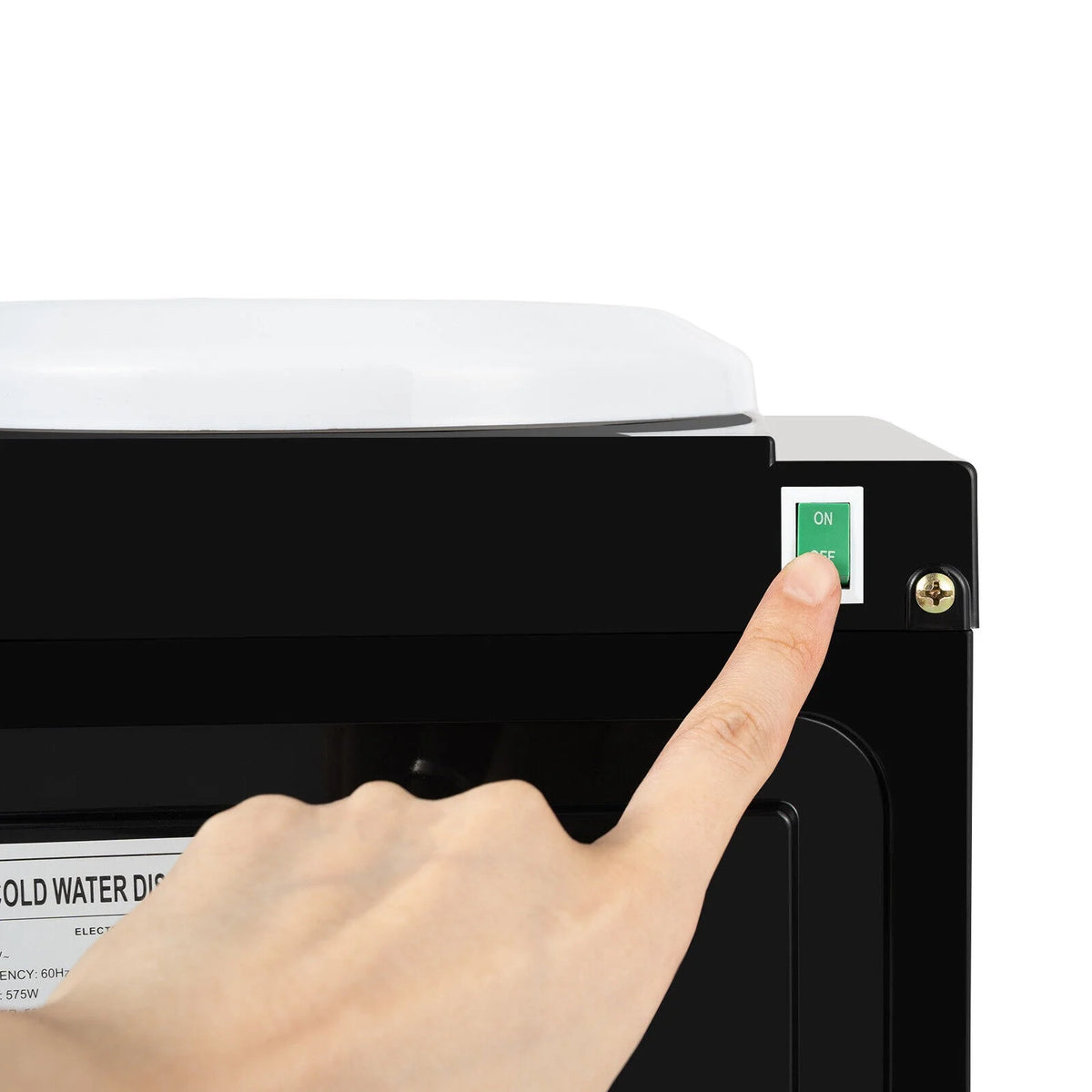 Top Loading Water Cooler Water Dispenser, 3 Temperature Settings, Black Z627