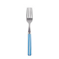 White Stripe Light Blue Cake Fork Set of 4 V7520
