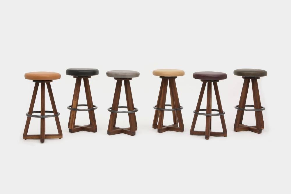 Bleached White Oak Stool B413