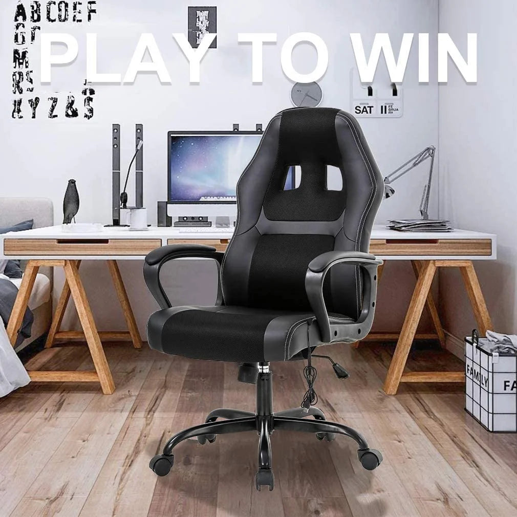Black Executive Chair with Lumbar Support G554