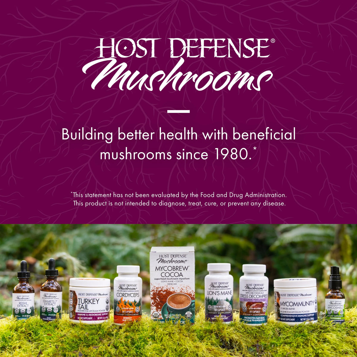Turkey Tail Mushroom Supplement 60 Capsules W56459