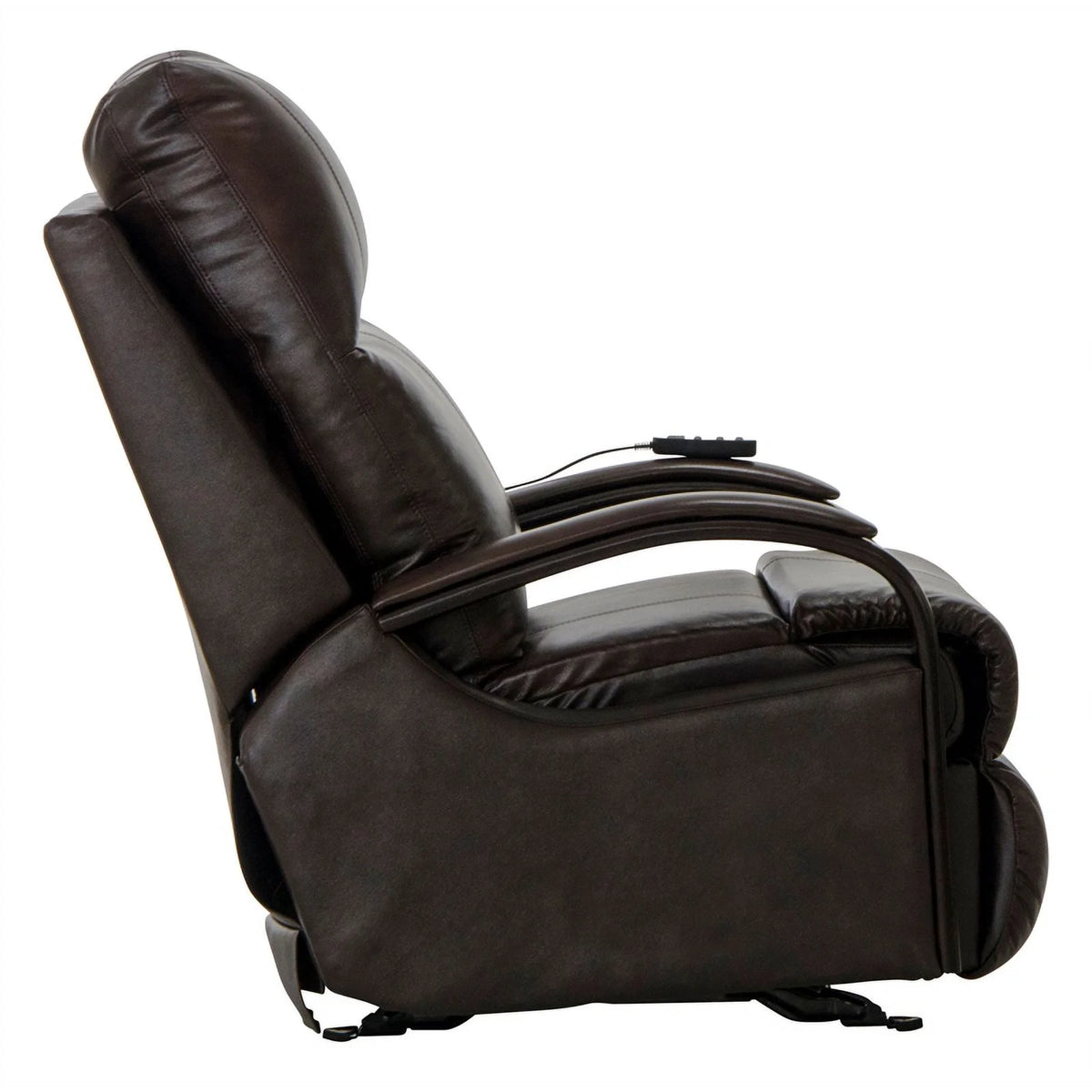 Brown Top Grain Italian Leather Power Recliner Q4084