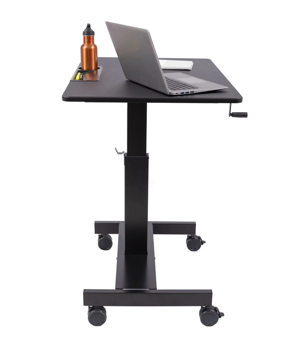 Adjustable Height Single Column Rolling Standing Desk G368