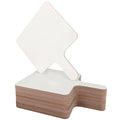 Small White Board Dry Eraser Paddles 25pk Double-Sided 7.9 by 6.5-inch C69895