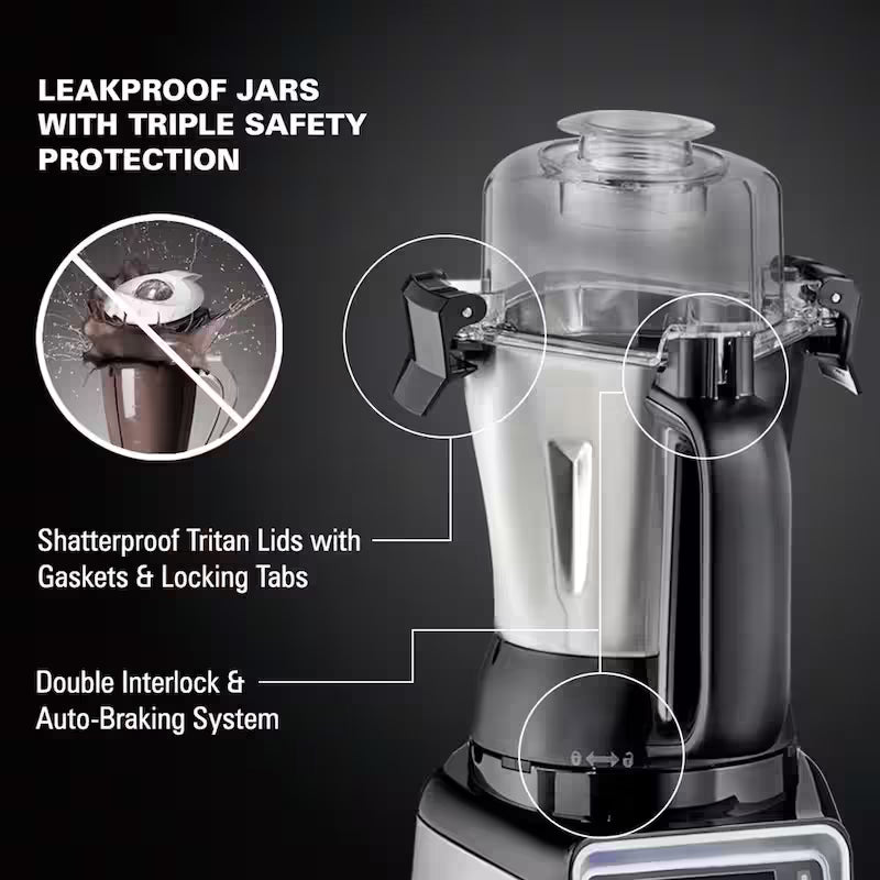 13-Speed Stainless Steel Countertop Blender with 3 Jars J674354