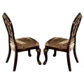 Wood Fabric Side Chair Set of 2 T6169