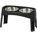 12 inch Elevated Dog Bowls with 2 Qt Stainless Steel Bowls B173