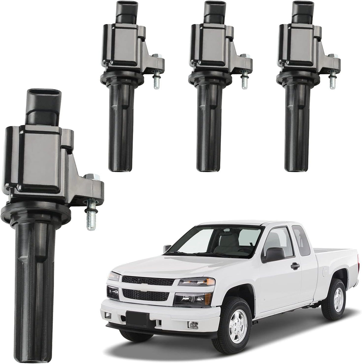 Ignition Coils 4-Pack Compatible with Chevrolet Colorado GMC Canyon 2.9L L4 2007-2012 M625