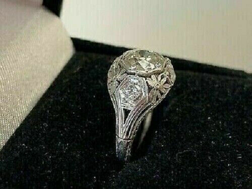 14K White Gold Diamond Ring I382