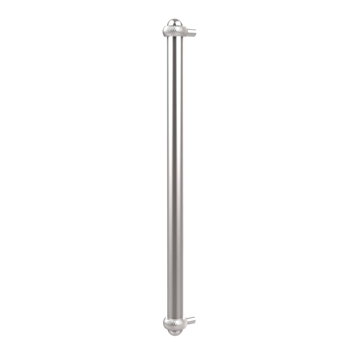 18 in. Refrigerator Pull with Twisted Accents, Satin Nickel F374623