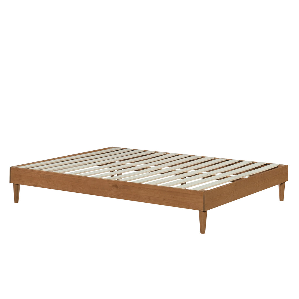 Queen-Size Solid Wood Platform Bed D5119