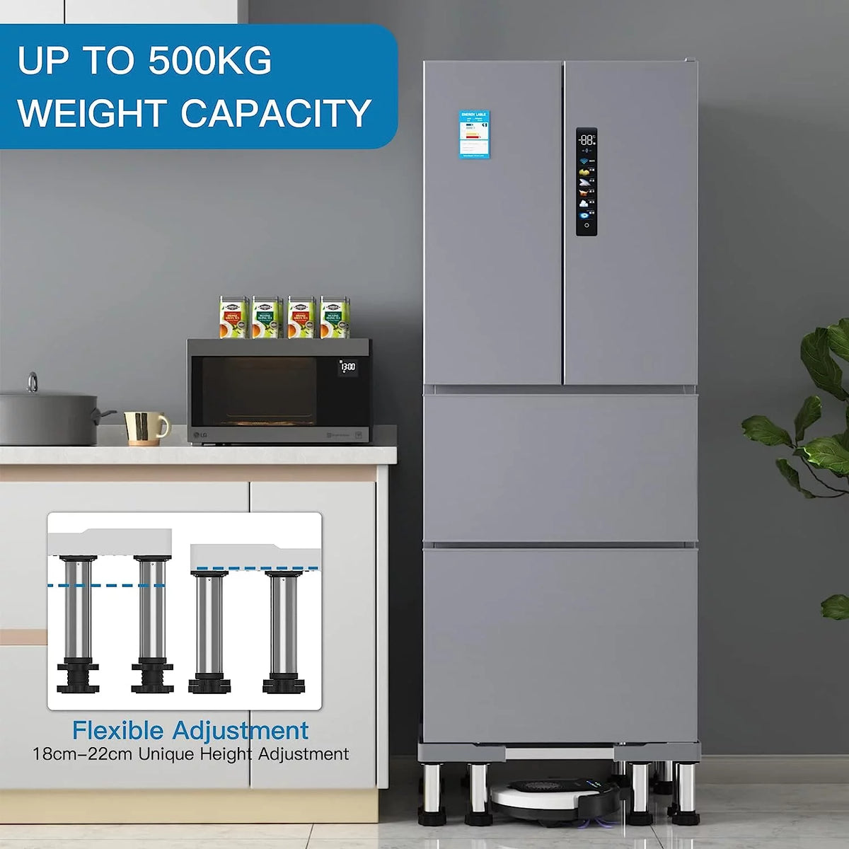 Adjustable Heavy Duty Fridge Stand W656005