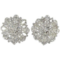 Platinum Button Earrings X420