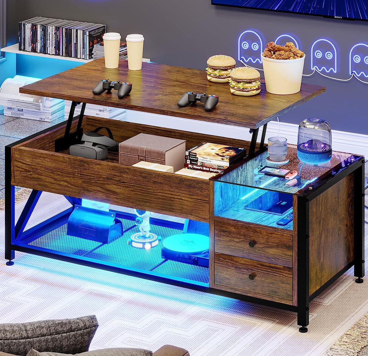 Lift Top Coffee Table with 2 Storage Drawers C898217
