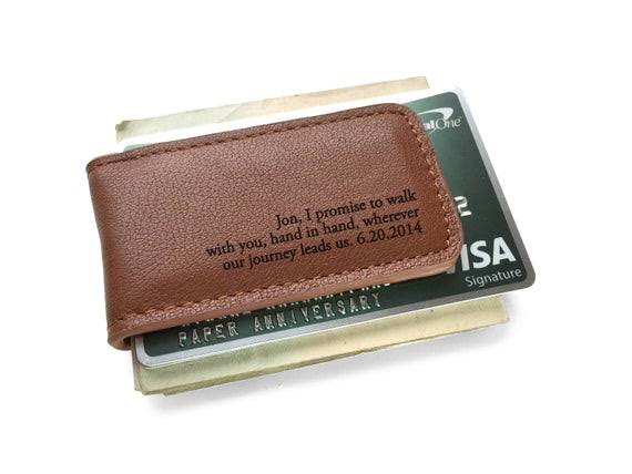 Genuine Leather Money Clip T19914