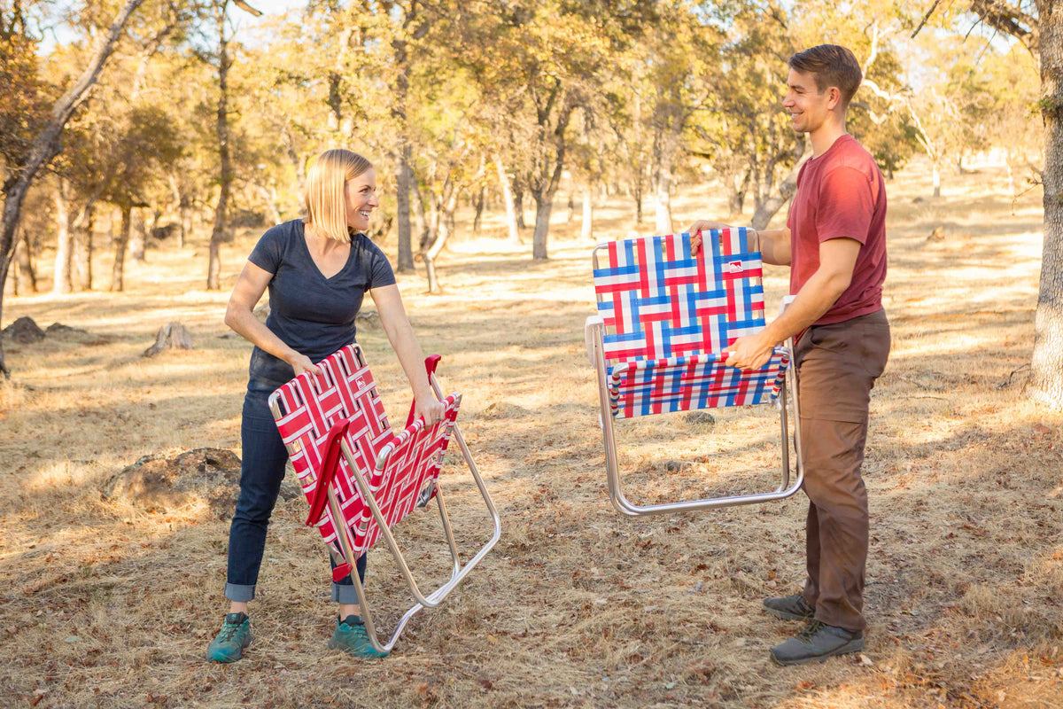 2-Pack Aluminum Webbed Folding Lawn Camp Chair A43055