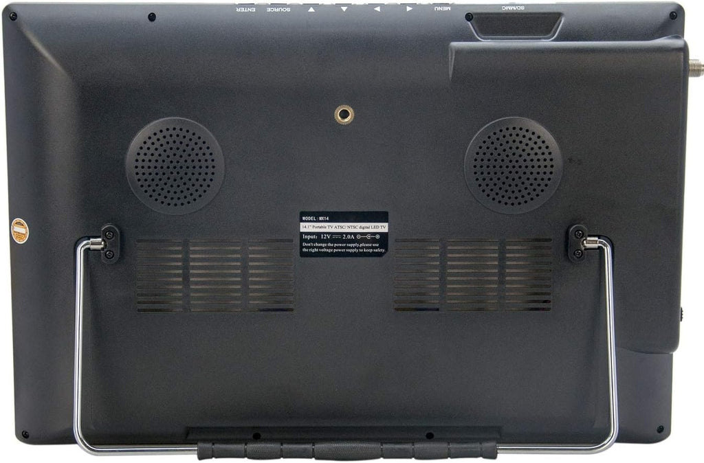 14.1 Portable Widescreen LED TV with HDMI, USB/SD Card Slot, and Remote Control Y99852