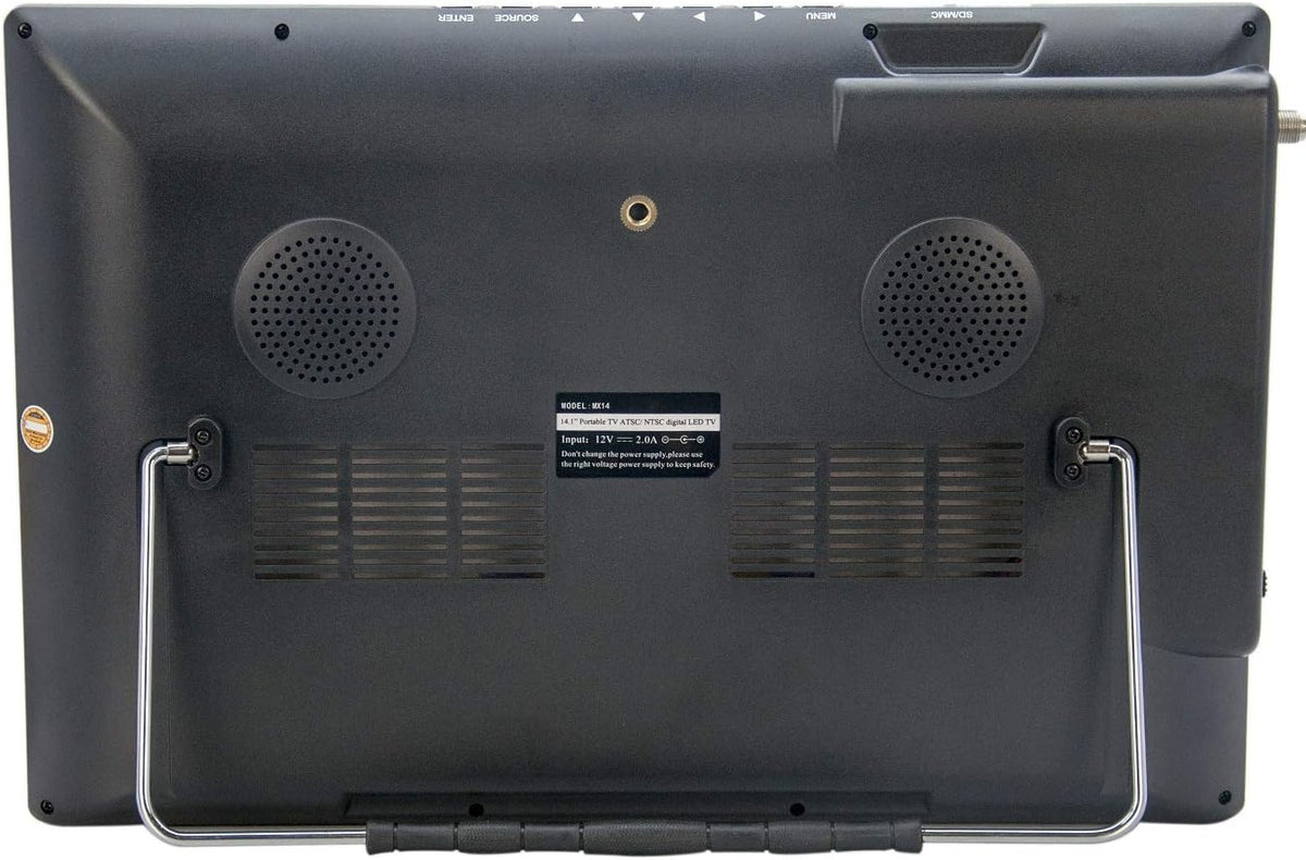 14.1 Portable Widescreen LED TV with HDMI, USB/SD Card Slot, and Remote Control Y99852