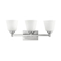 3 Light Brushed Nickel Bath I6620