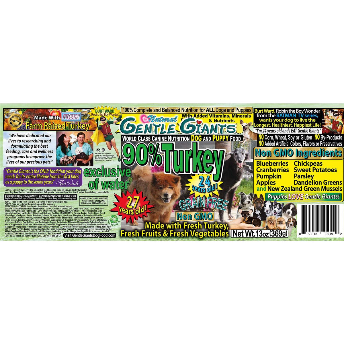 Grain Free Turkey Dog Food V542100