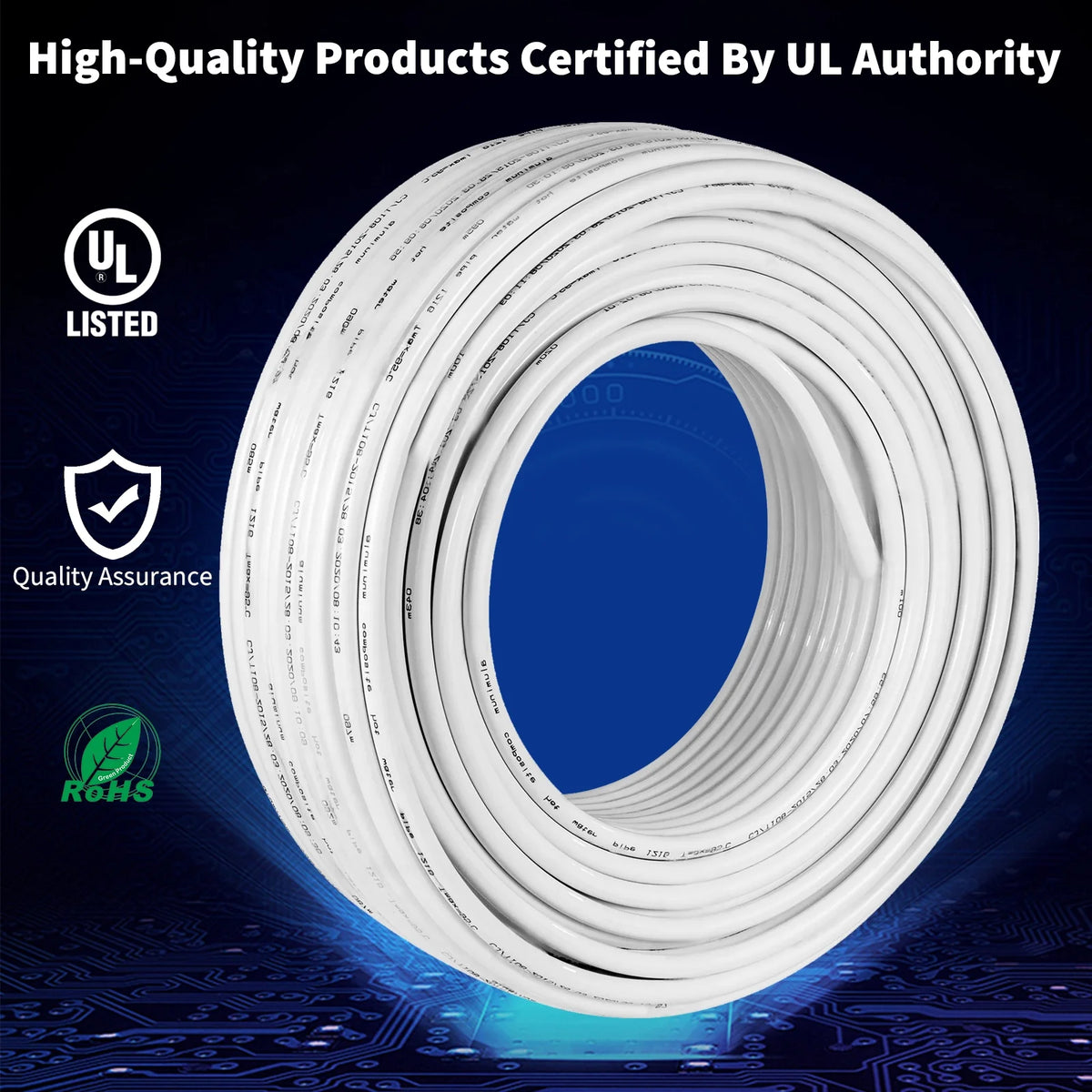 Cat6 Cable 1000ft 23AWG Solid Bare Copper UTP V91013