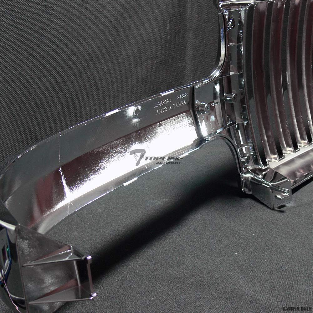 Chrome Front Hood Bumper Grill Grille ABS For Chevy Silverado Tahoe Suburban A7043