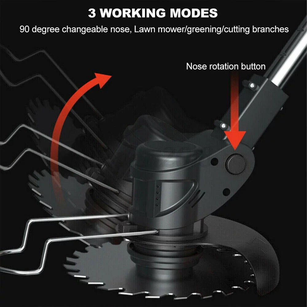 Cordless Electric Weed Eater Lawn Edger Grass String Trimmer E232053