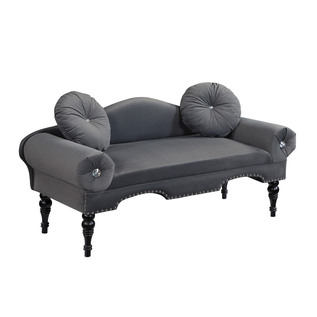 Grey Velvet Upholstered Sofa G9888