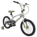 18-Inch Silver Green Boys Bike K595