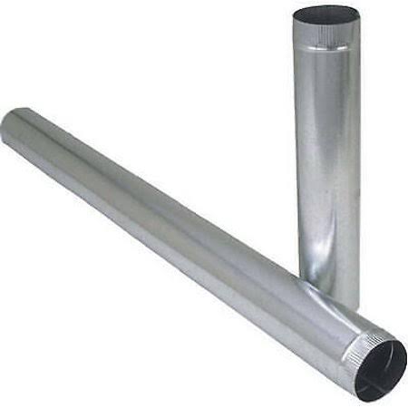 7 x 24-Inch Galvanized Round Pipe - Pack of 10 B647278