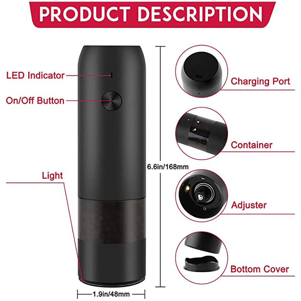 Black Automatic Spice Grinder G73804