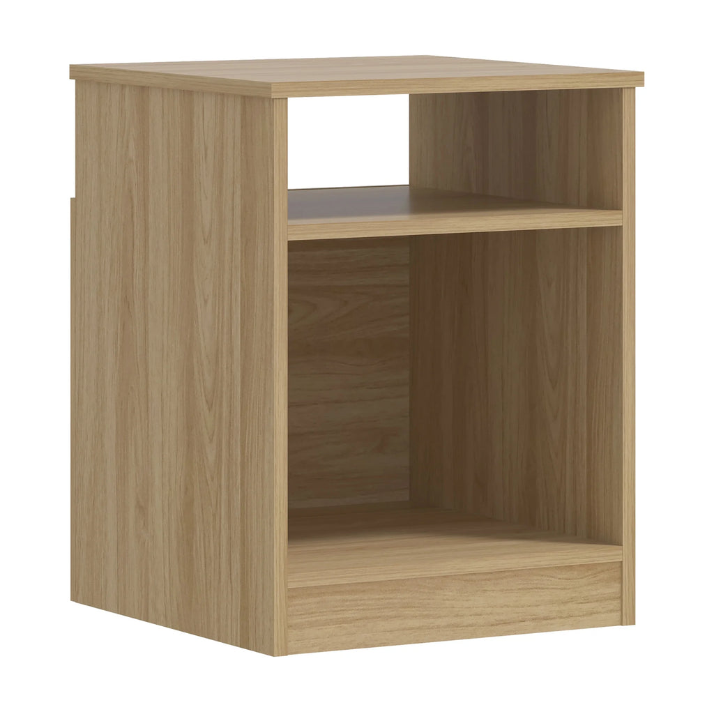 White Open Shelf Nightstand X3504