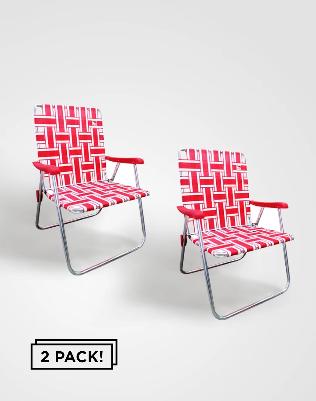 2-Pack Aluminum Webbed Folding Lawn Camp Chair A43055